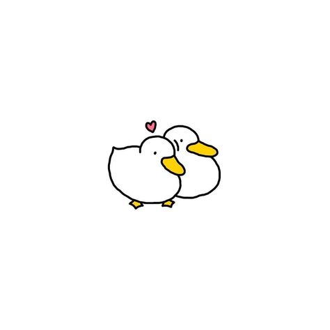 Happy New Year Drawing, New Year Drawing, Duck Tattoos, Happy Doodles, Duck Drawing, Mini Doodle, Duck Art, Creative Drawing Prompts, Happy Pictures