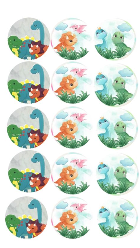 Dino Cake Topper Printable Free, Dinosaur Cake Topper Printable, Cupcake Png, Dinosaur Cupcakes, Dinosaur Cake Toppers, Dino Cake, Dinosaur Cake, Cupcake Toppers, Free Printables