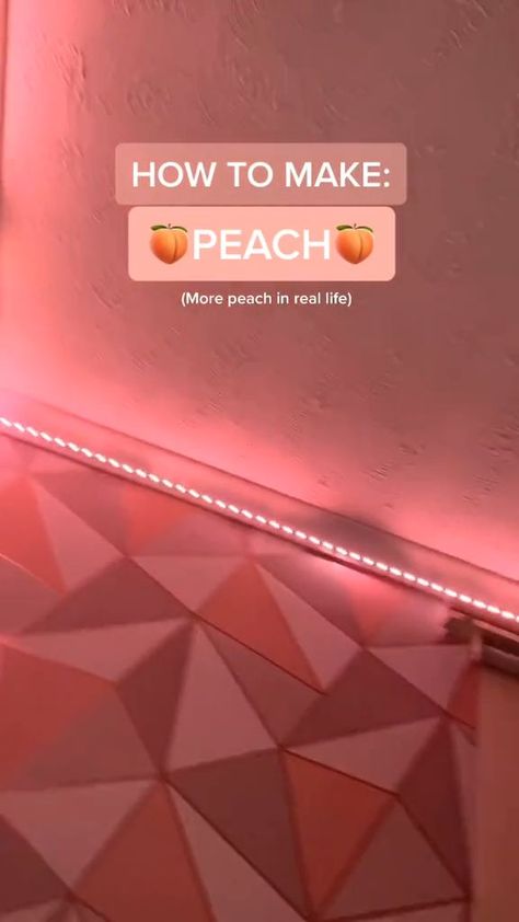 How to make Peach Lighting🍑 | Led room lighting, Led lighting bedroom, Led lighting diy Pinterest Bed, Diy Led Lighting Ideas, Led Room Lighting, Led Room, Lighting Diy, Led Lighting Diy, Led Lighting Bedroom, Hiasan Bilik Tidur, Closet Bed