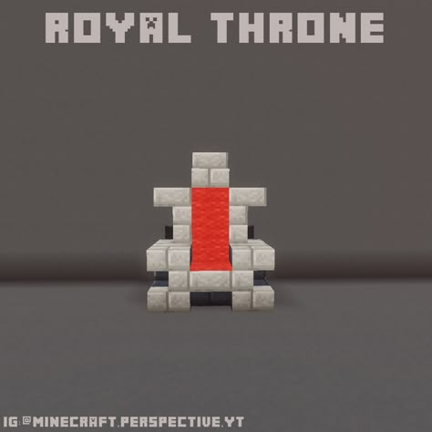 Minecraft Medieval House, Minecraft Castle Designs, Royal Throne, Minecraft Structures, Minecraft Interior Design, Bangunan Minecraft, Easy Minecraft Houses, Minecraft House Tutorials, Minecraft Castle