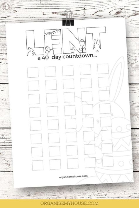 Lent Calendar, What Is Lent, 40 Days Of Lent, Calendar Worksheets, Day Countdown, Ash Wednesday, Spiritual Disciplines, Christian Faith, Letter Size