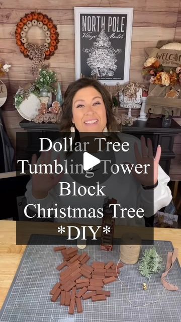 Creative Sarah at Home on Instagram: "Dollar Tree DIY - Tumbling Tower Christmas Tree 
#dollartreediy #dollartreecrafts #dollartree #diydecor #diycrafts #diy #creativesarah #winterdecor #christmasdecor #christmascrafts #wintercrafts
# wintercrafts" Quick Holiday Crafts, Diy Christmas Crafts To Sell, Diy Christmas Cookies, Types Of Christmas Trees, Dollar Tree Christmas Decor, Dollar Store Christmas Crafts, Christmas Crafts To Sell, Christmas Crafts For Adults, Mini Tree