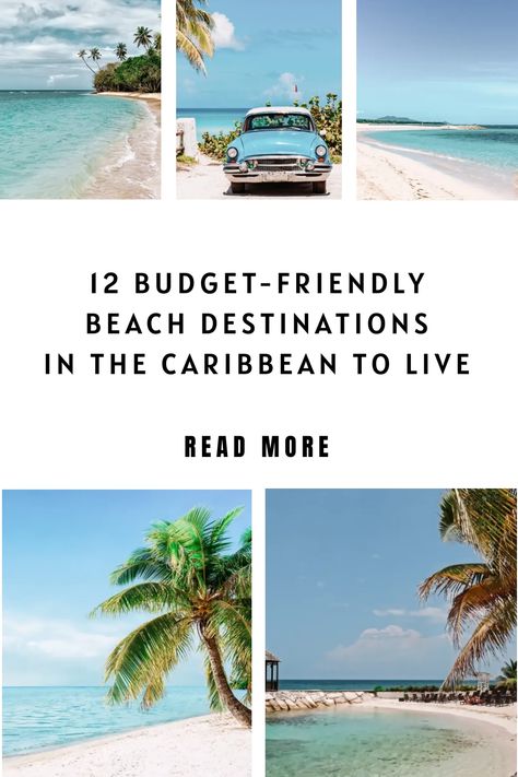 Why spend a fortune on a vacation when you could actually live in these stunning and affordable Caribbean beach destinations? Beach Vacation Spots, Caribbean Beach, Beach Destinations, Travel Trends, Caribbean Beaches, Family Trips, Vacation Planning, Pack Your Bags, Destin Beach