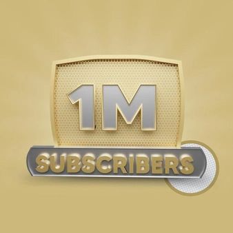 Emamulhossen03 | Freepik 1m Subscribers Youtube, 1m Subscribers, Logo Instagram, Photo Logo Design, Subscribe Button, Youtube Subscribers, Photo Logo, 3d Render, Design Fashion