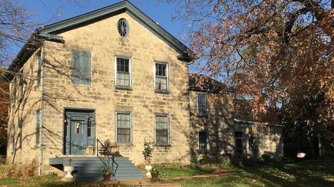 The Oldest Wisconsin Home on the Market, Built in 1839, Needs a New Historian-Owner Interior Storm Windows, Wisconsin Homes, Cedarburg Wisconsin, Old Wood Windows, Period Lighting, Whidbey Island, Pine Floors, House On The Rock, Stone Houses