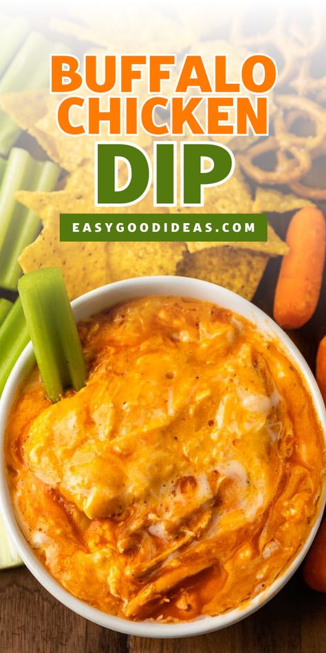 This Buffalo Chicken Dip is a homemade sauce recipe from scratch with all the flavors of buffalo chicken wings but served as a cheesy, spicy dip instead. Add this homemade dip to your easy appetizer ideas! Slow Cooker Buffalo Chicken Dip, Crockpot Buffalo Chicken Dip, Slow Cooker Buffalo Chicken, Dip Recipes Hot, Buffalo Chicken Dip Crock Pot, Crockpot Buffalo Chicken, Small Slow Cooker, Cheesy Appetizer, Crock Pot Dips