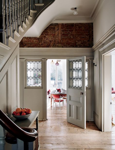 Hampstead House, Internal Window, Garden Magazine, Staircase Wall, Let There Be Light, Arts And Crafts House, London House, Country Homes, Hall Decor