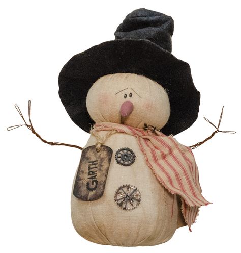 KP Creek Gifts - Garth H. Gear Snowman Distressed Target Snowmen, Primitive Snowmen Patterns Free Printable Christmas Snowman, Primitive Snowman Ornaments, Primitive Fabric Snowmen, Snowman Patterns, Fabric Snowman Diy Primitive Snowmen, Snowman Fabric, Snowman Pillow, Black Top Hat