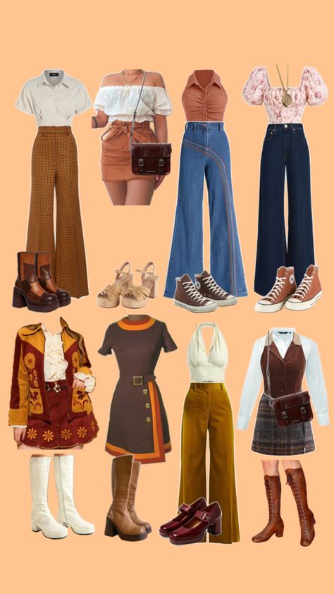 70s Outfit Ideas, 70s Outfits Ideas, 70s Outfit, 70s Inspired Outfits, 70s Inspired Fashion, 70s Outfits, Thrifted Outfits, Clothes And Shoes, Teenage Fashion Outfits