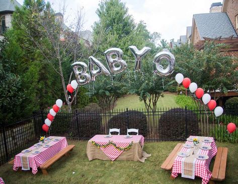 Baby Q Shower Ideas, Baby Shower Barbeque, Babyque Shower, Bbq Baby Shower Decorations, Barbecue Baby Shower, Baby Q Shower, Baby Shower Checklist, Bebe Shower, Baby Reveal Party