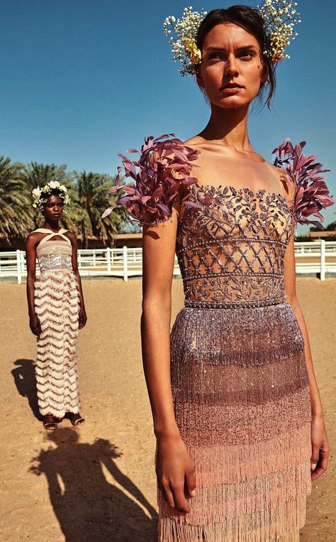 Hamda AlFahim SS19 finds inspiration in the beauty of the sky Sky Inspired Fashion, Couture Gowns, Inspired Fashion, Mode Inspiration, Couture Dresses, Fancy Dresses, A Dress, Couture Fashion, Gorgeous Dresses