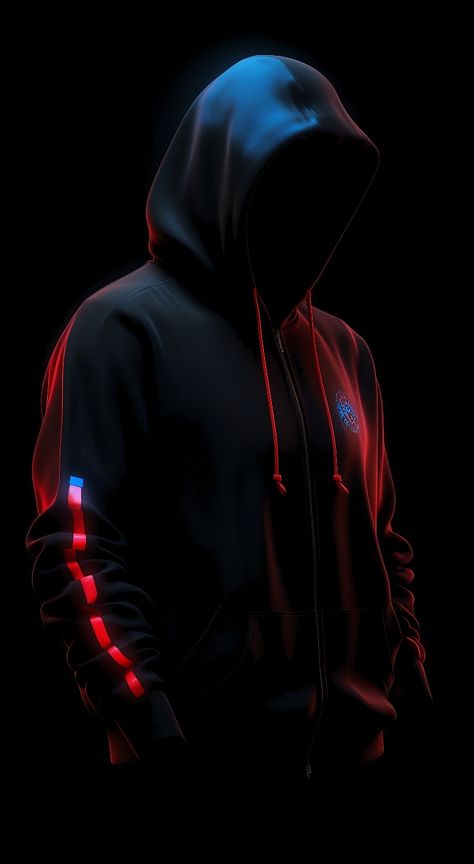 Dark glowing anonymous character in dark blue and red hoodie. AMOLED 80% true black. Dark Hoodie, Images Pop Art, Home Screen Wallpaper Hd, Screen Wallpaper Hd, Black Hd Wallpaper, Android Wallpaper Art, Beautiful Profile Pictures, Whatsapp Profile Picture, Hacker Wallpaper