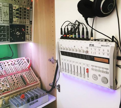 Fabulous Synth Workstation organized in an IKEA PAX wardrobe - IKEA Hackers Wardrobe Ikea, Ikea Pax Wardrobe, Pax Wardrobe, Ikea Store, Ikea Hackers, Disco Lights, Ikea Pax, Tidy Up, Diy Frame