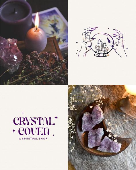 ✨ Crystal Coven: Complete Brand Identity Reveal! 🔮 The journey has come to a magical end! I’m thrilled to unveil the final designs for Crystal Coven, showcasing the complete brand identity. From the enchanting logo and unique tarot card designs to the captivating brand icon, each element embodies the spiritual essence and mystical energy of this beautiful shop in Sedona, Arizona. ✨ Swipe to explore how these designs come together to tell a cohesive and compelling story. Which piece resonates... Tarot Card Designs, Unique Tarot Cards, Brand Icon, Sedona Arizona, Coven, Sedona, Tarot Card, Card Designs, Come Together