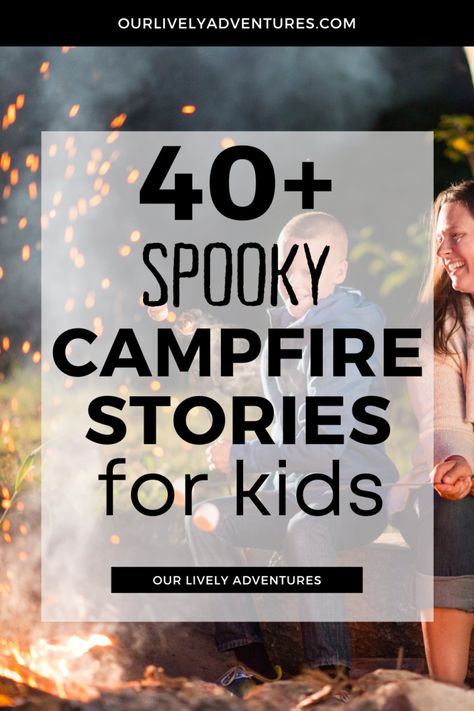 Scary Campfire Stories, Spooky Stories For Kids, Campfire Stories For Kids, Ghost Stories For Kids, Scary Stories For Kids, Campfire Fun, Campfire Games, Campfire Songs, Halloween Camping