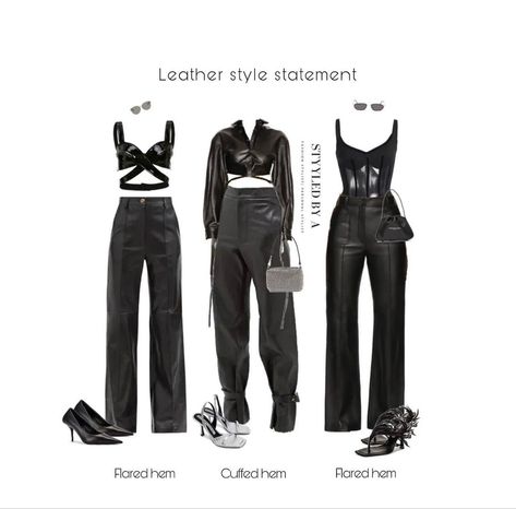 Styyledbya 

All black leather styling inspo or tips on how to style all leather black pieces to create a style statement this season 
Trends 2022
Leather trends 2022
Styyledbya
Styling by styyledbya 
Leather outfit inspo 2022 Corset With Leather Pants, All Leather Outfit, Sheer Corset Top, Cropped Corset, Sheer Corset, Hem Pants, Leather Tie, Outfit Styling, Square Toe Heels