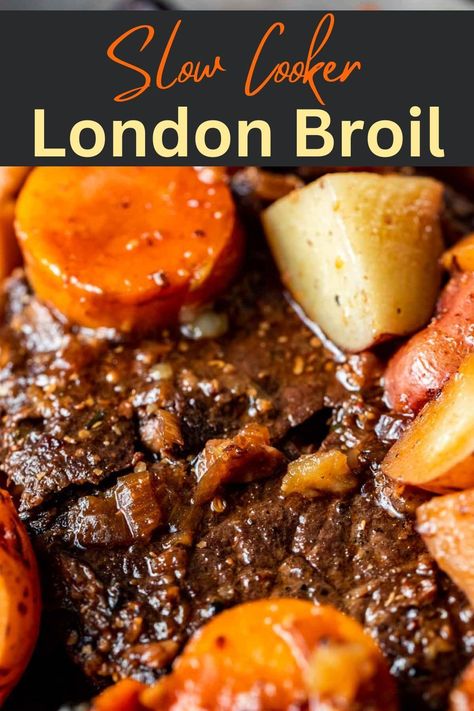 Beef Stew With London Broil, Slow Cooker London Broil And Gravy, Recipe For London Broil In Crock Pot, London Broil Pot Roast Slow Cooker, Recipes Using London Broil, London Broil In Crockpot Recipes, London Broil Stew Crock Pot, Beef London Broil Recipes Crock Pots, Beef Top Round London Broil Recipes Crock Pot