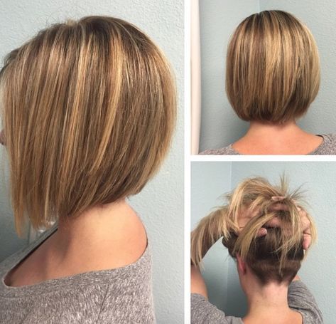 Line Bob Haircut, Medium Bob Haircut, Inverted Bob Hairstyles, Nape Undercut, Medium Bob Hairstyles, Bob Haircuts For Women, Short Bob Haircuts, Undercut Hairstyles, Short Bob Hairstyles