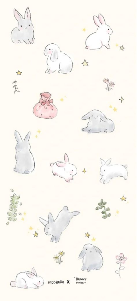 Easter Wallpaper, Wallpaper Cute, Rabbits, To Share, Easter, Pastel, Stars