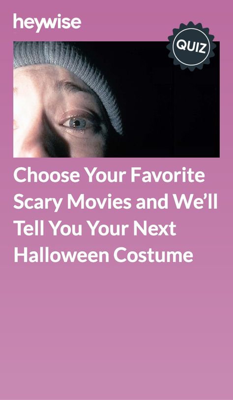 Horror Movie Quizzes, Scream Quiz, Horror Movie Ideas, Female Horror Movie Characters, Horror Quiz, Horror Movie Halloween Costumes, Halloween Quizzes, Hook Movie, Terrifying Horror Movies