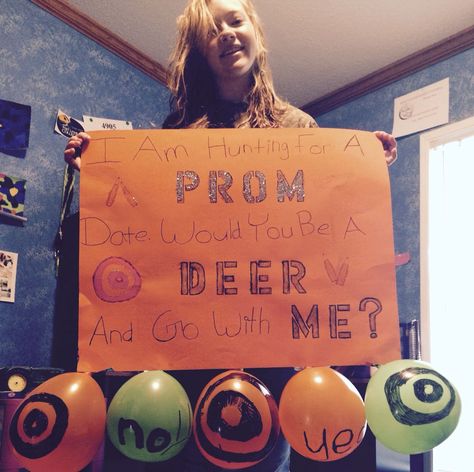 Hunting Promposal For Him, Country Hoco Posters, Prom Proposal For Guys Country, Guy Promposal, Hunting Promposal, Turnabout Proposal, Country Promposal, Prom Response Ideas, Prom Asks