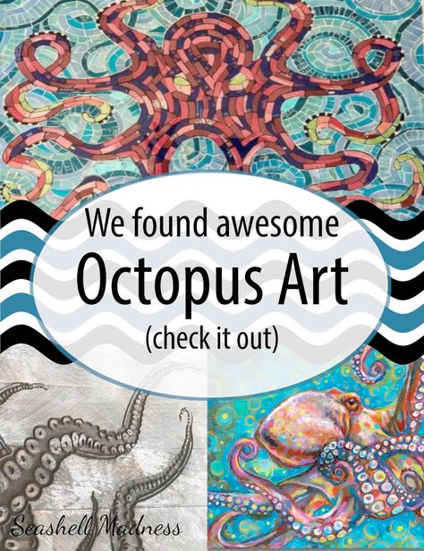 Octopus Pictures Art, Octopus Garden Art, 3d Octopus Painting, How To Paint An Octopus, Octopus Painting Acrylic Easy, Diy Octopus Decoration, Octopus Drawing Sketches, Octopus Art Illustration, Octopus Art Painting