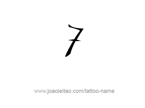 Tattoo Design Number Seven Tattoos With Names, Sagittarius Tattoo Designs, Barcode Tattoo, Tattoo Script Fonts, 7 Tattoo, Abstract Tattoo Designs, Number Tattoo, Number Tattoos, Bts Tattoos