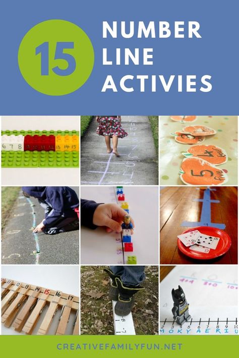 Fun Number Line Activities for Kids - Creative Family Fun Number Activities For Preschool, Number Activities For Preschoolers, Number Line Activities, Number Activities Preschool, Number Recognition Activities, Play Math, Kid Games, Senses Activities, Number Lines