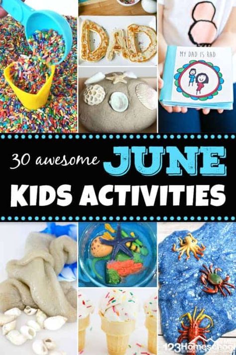 June Activities For Kids, June Crafts For Kids, June Activities, Popsicle Ice Cream, Bubble Activities, June Crafts, Summer Preschool Activities, Preschool Play, Bucket Ideas