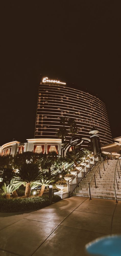 The Encore hotel on the Las Vegas strip shot at night Vegas Hotels, Vegas Strip, Las Vegas Strip, At Night, Las Vegas, Hotel