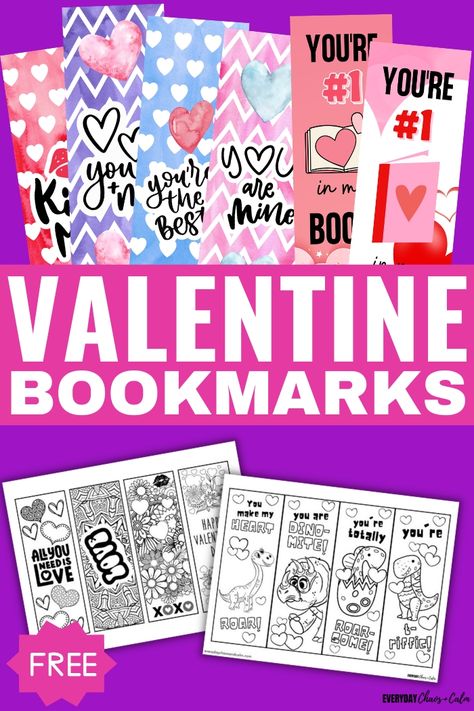 Valentine Bookmarks For Kids, Printable Valentine Bookmarks, Valentine Bookmarks, Valentines Word Search, Valentines Bookmarks, Bookmarks For Kids, Dinosaur Valentines, Valentine Words, Valentine Messages