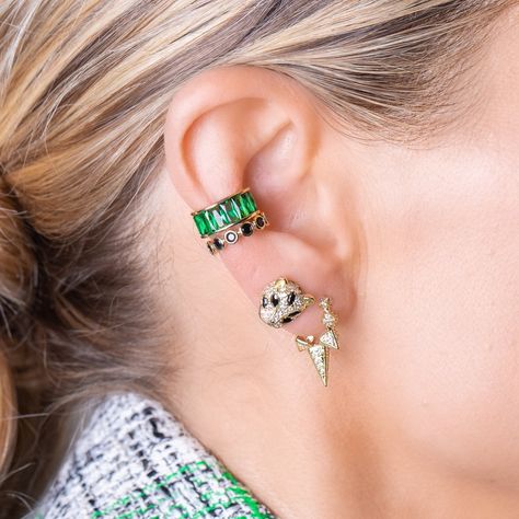 Melinda Maria Jewelry, Hiphop Jewelry, Spike Hoop Earrings, Melinda Maria, Cute Ear Piercings, Spike Earrings, Helix Earrings, Ear Cuff Earings, Circle Earrings Studs