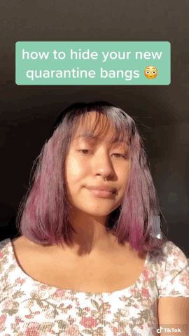 Hairstyle Ideas To Hide Bangs, Outfit Ideas With Bangs, Hairstyle For Hiding Bangs, How Hide Bangs, How To Hide Bangs Short Hair, Hide Colored Hair, How To Hide My Bangs, Bang Hiding Hairstyles, Cute Hair Styles To Hide Bangs