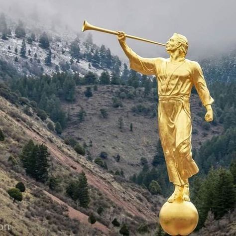 Angel Moroni Art, Star Valley Temple, Lds Pictures, Lds Artwork, Angel Moroni, Lds Temple Pictures, Star Valley, Mormon Temples, House Of The Lord