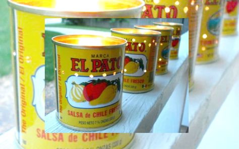 Here are some super impressive El Pato can crafts you’ll appreciate. Some you’ll want to make for yourself, others are to inspire you to add color, texture, and spice to your life. There are three types of El Pato sauces to buy: Red, yellow and green. If you decide to make any of these, know … Mexican Candle, Mexican Wedding Decorations, Rehearsal Dinner Decorations, Fiesta Bridal Shower, Mexican Fiesta Party, Mexican Birthday, Fiesta Theme Party, Punched Tin, Mexican Party Theme