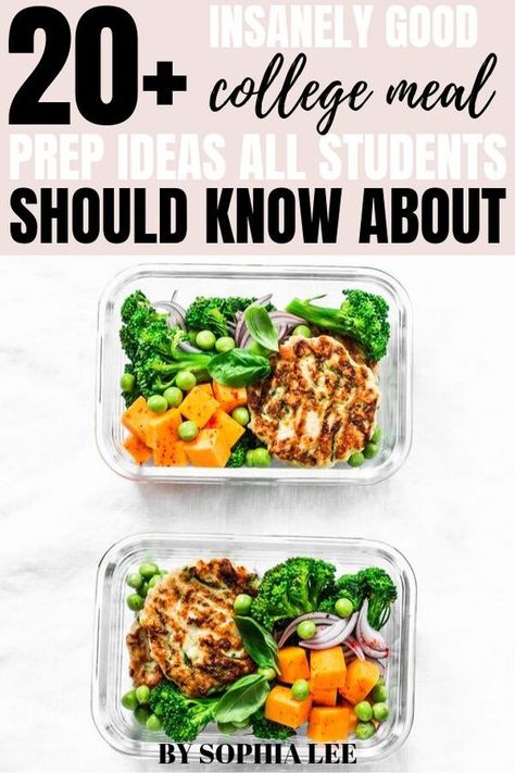 College Meal, Healthy College, Easy College Meals, Best Meal Prep, Student Recipes, Meal Prep Ideas, College Meals, Healthy Lunchbox, Meal Prep For The Week