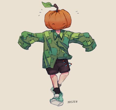 Drawing Of Pumpkin, Pumpkin Head Drawing, Pumpkin Dream, Different Art Styles, Sketch Ideas, Pumpkin Head, Anime Drawing, Halloween Stuff, Illustration Character Design