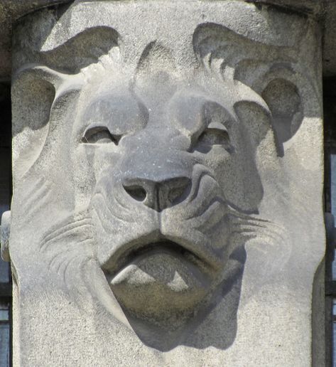 Copenhagen Animal 001 | Lion head ornament on a pillar of th… | Flickr Neo Baroque, Anatomy Sculpture, Stone Lion, Ancient Sculpture, Ancient Egyptian Art, Lion Art, Copenhagen Denmark, Animal Heads, Sculpture Installation