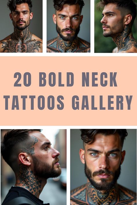 20 Bold Neck Tattoos Gallery Simple Neck Tattoos For Guys, Guys Neck Tattoo, Mens Throat Tattoo, Best Neck Tattoos Men, Man Neck Tattoo, American Traditional Neck Tattoo, Full Neck Tattoos For Men, Men’s Neck Tattoos, Geometric Neck Tattoo