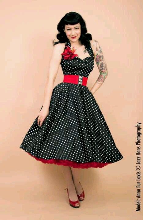 . Moda Pin Up, Stile Pin Up, Mode Rockabilly, Rockabilly Mode, Rockabilly Looks, Relaxed Dress, Vestidos Retro, Rockabilly Girl, Look Retro