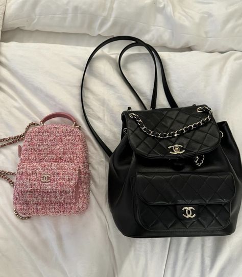 Chanel Backpack Aesthetic, Backpack Aesthetic, Aesthetic Backpack, Luxury Backpack, Dream Bags, Chanel Backpack, Bratz Doll, Rich Girl, Bag Style