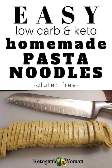 Mix up your keto dinners with this gluten free, low carb, pasta noodles recipe! Make your own pasta at home and skip the guilt! Have your pasta and eat it too! #homemade #ketogenic #ketopasta #lowcarb Low Carb Pasta Noodles, Keto Pasta Noodles, Ketogenic Woman, Homemade Pasta Noodles, Pasta At Home, Keto Noodles, Keto Pasta, Low Carb Noodles, Make Your Own Pasta