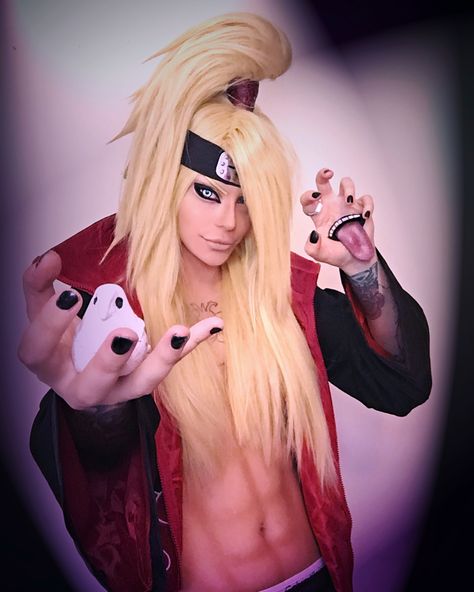 Deidara 💕 #deidaracosplay #deidara Deidara Cosplay, Cosplay Naruto, Naruto Cosplay, Anime Costumes, Up Halloween, Cosplay Ideas, Otaku Anime, Naruto Shippuden, Round Sunglasses