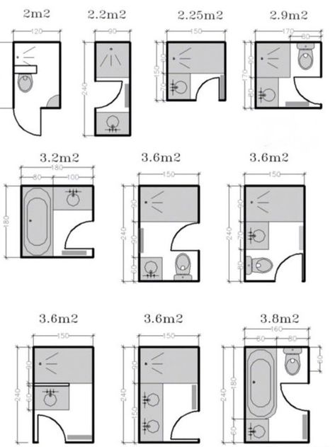 Small Bathroom Floor Plans, Drømme Bad, Small Bathroom Plans, Bathroom Layout Plans, Small Shower Room, Small Bathroom Layout, Bathroom Dimensions, Bathroom Layouts, Bathroom Design Layout