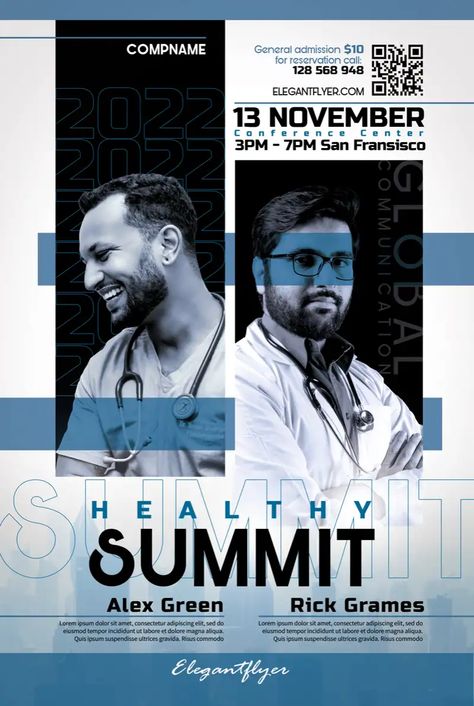 Download the Free Health Summit Poster Template for Photoshop! Free Poster Templates, Free Psd Poster, Photoshop Inspiration, Dj Flyer, Free Psd Flyer Templates, Poster Template Free, Free Psd Flyer, Psd Flyer Templates, Psd Flyer