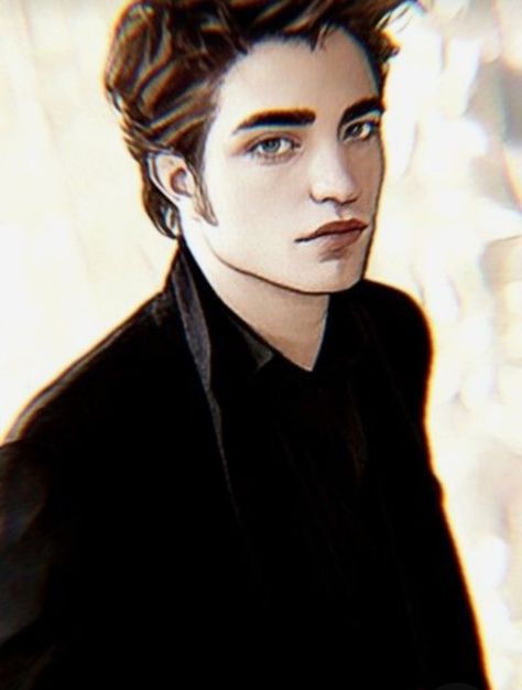 Edward Cullen Book Fanart, Edward Cullen Drawing, Edward Cullen Fanart, Twilight Drawings, Edward Cullen Robert Pattinson, Twilight Renesmee, Saga Art, Twilight Funny, Twilight Edward