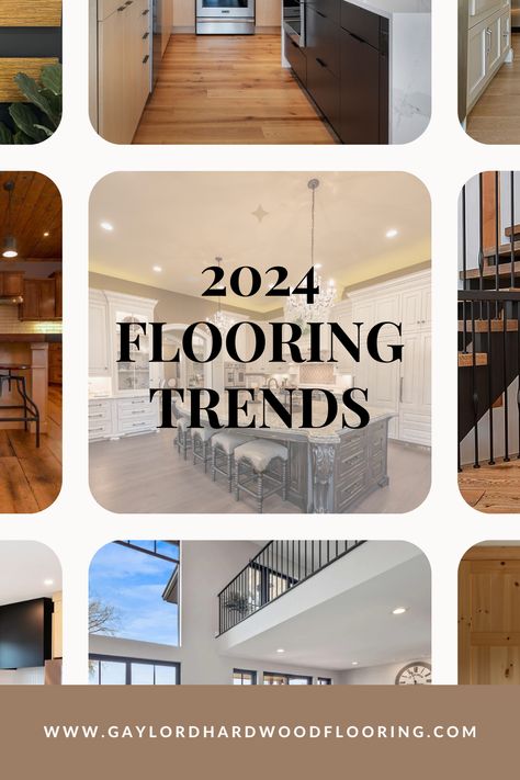 If you're looking for some new and fresh interior design ideas for your home you've come to the right place! We've compiled a list of 8 flooring trends in 2024 that you can incorporate into your space. From wide plank hardwood flooring to wood accents, make sure you're equipped with this year's hottest trends! Different Hardwood Floors In House, Large Living Room Flooring Ideas, Different Color Floors In House, Flooring Ideas Vinyl Wood Planks, Second Floor Flooring Ideas, Mixing Flooring In Home, Wood Floor Trends 2024, Hardwood Floors 2024, Popular Flooring 2024