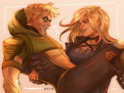 jun! art blog on Tumblr Black Canary And Green Arrow, Green Arrow And Black Canary, Young Justice Robin, Arrow Black Canary, Miles Morales Spiderman, Queen Art, Oliver Queen, Beast Boy, Black Canary