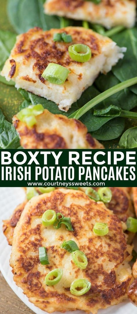 Boxty Recipe Irish, Boxty Recipe, Irish Potato Pancakes, Irish Desserts Traditional, Irish Desserts, Grilled Chicken Tenders, St Patricks Day Food, Bacon Tomato, Grilled Chicken Recipes