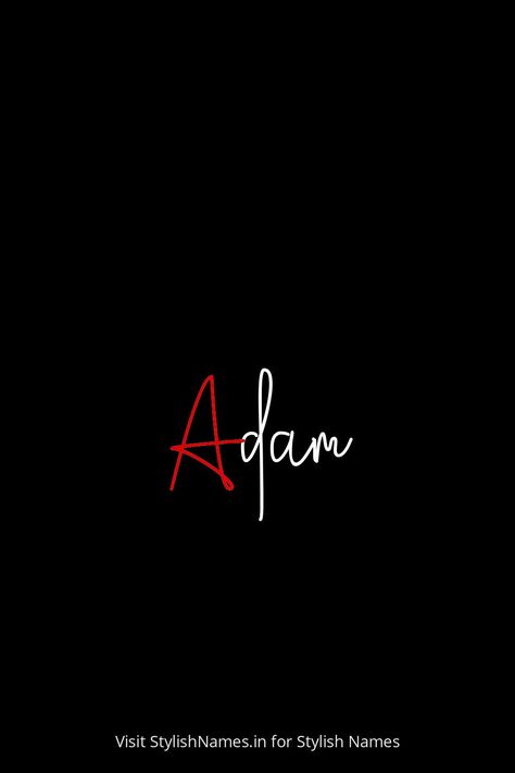 Adam by StylishNames.in Adam Name Design, Adam Name, Melissa Name, Names For Instagram, Name For Instagram, Stylish Name, Tv Girl, Roblox T-shirt, People Names